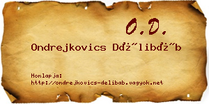 Ondrejkovics Délibáb névjegykártya
